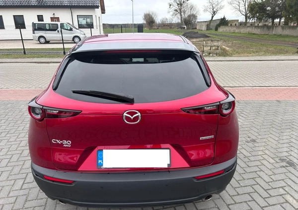 Mazda CX-30 cena 104900 przebieg: 48000, rok produkcji 2019 z Zagórz małe 529